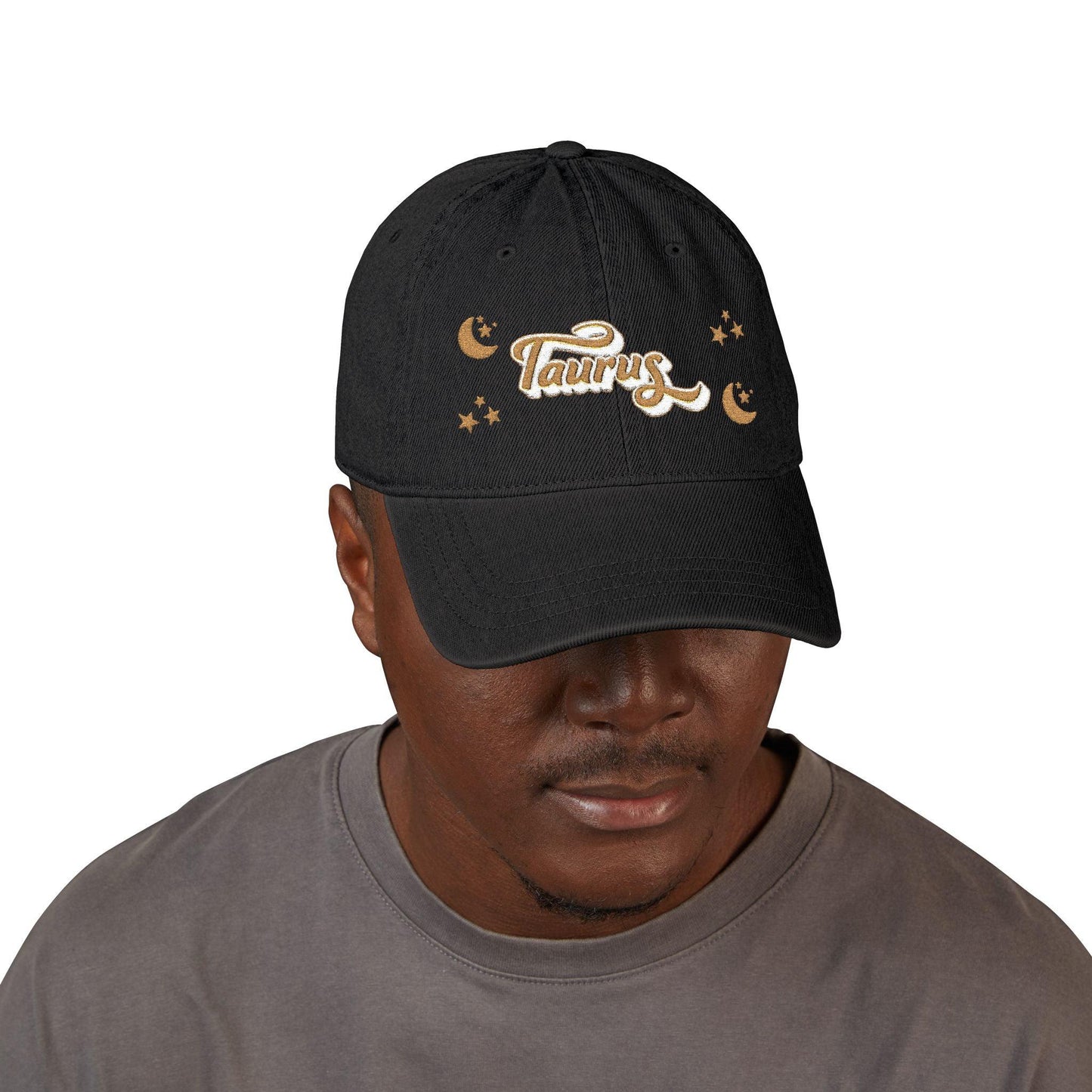 'Taurus' Denim Embroidered Cap