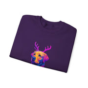 Neon Labrador Reindeer Sweater Sweatshirt | Colorful Dog Christmas Crewneck