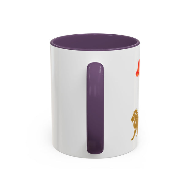 'Leo' Zodiac Accent Coffee Mug
