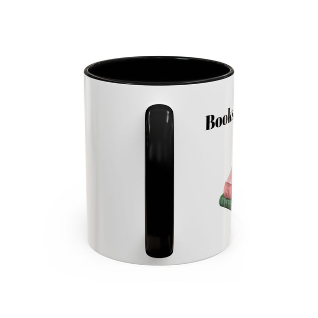 'Books, Coffee, Repeat' Accent Coffee Mug