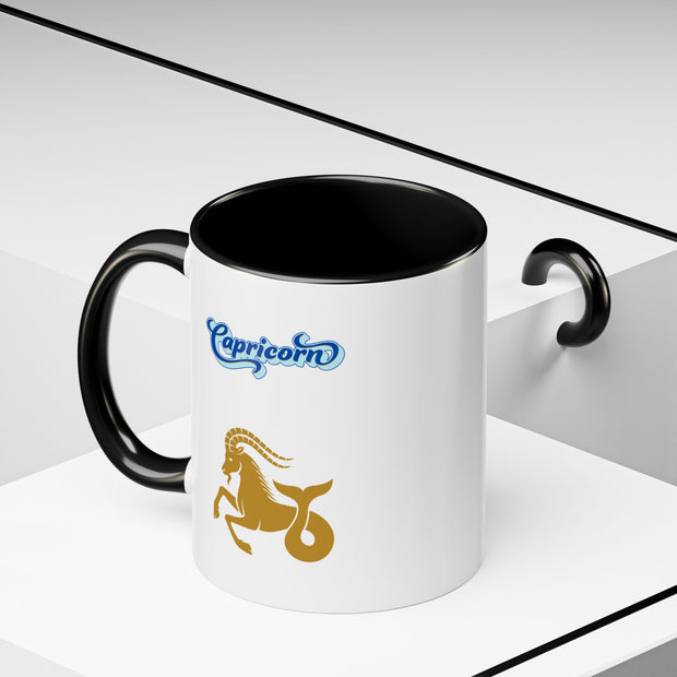 'Capricorn' Zodiac Accent Coffee Mug