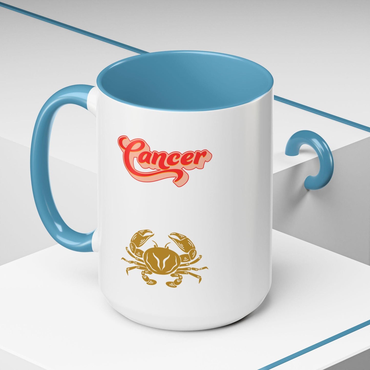 'Cancer' Zodiac Accent Coffee Mug