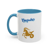 'Capricorn' Zodiac Accent Coffee Mug