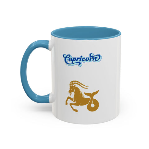 'Capricorn' Zodiac Accent Coffee Mug