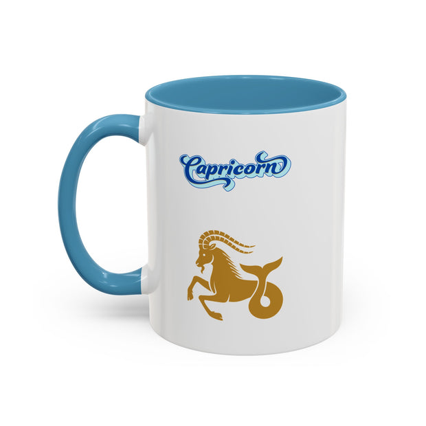 'Capricorn' Zodiac Accent Coffee Mug