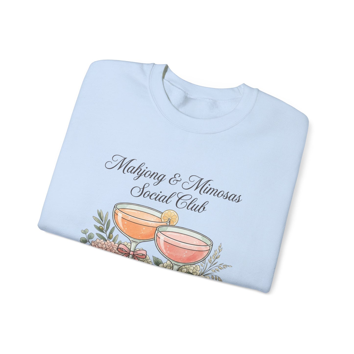 Mahjong & Mimosas Sweatshirt, Mahjong Club Crewneck, Brunch Girl Pullover
