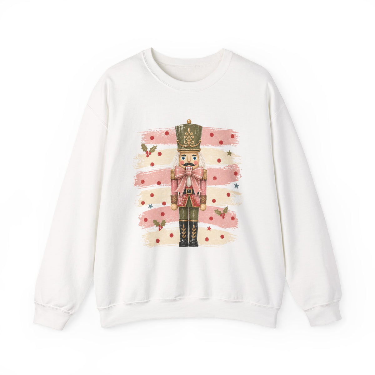 Coquette Nutcracker Sweatshirt, Pink Bow Christmas Crewneck, Nutcracker Christmas Shirt, Girly Holiday Sweatshirt, Vintage Christmas Gift