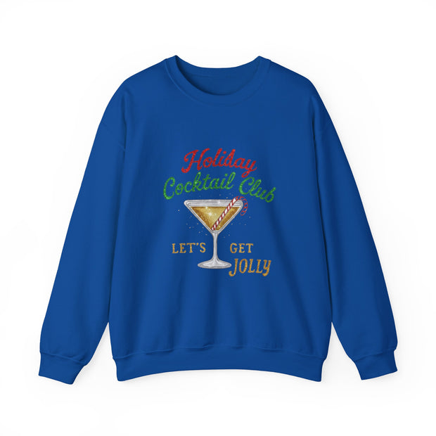 Holiday Cocktail Club Sweatshirt | Lets Get Jolly Christmas Sweatshirt
