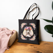 Geeky Goddess French Poodle Cotton Canvas Tote Bag