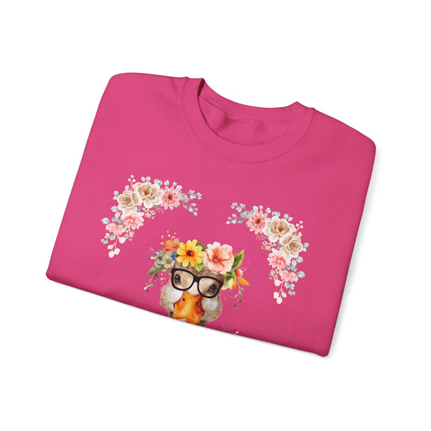 Geeky Goddess Duck Unisex Crewneck Sweatshirt