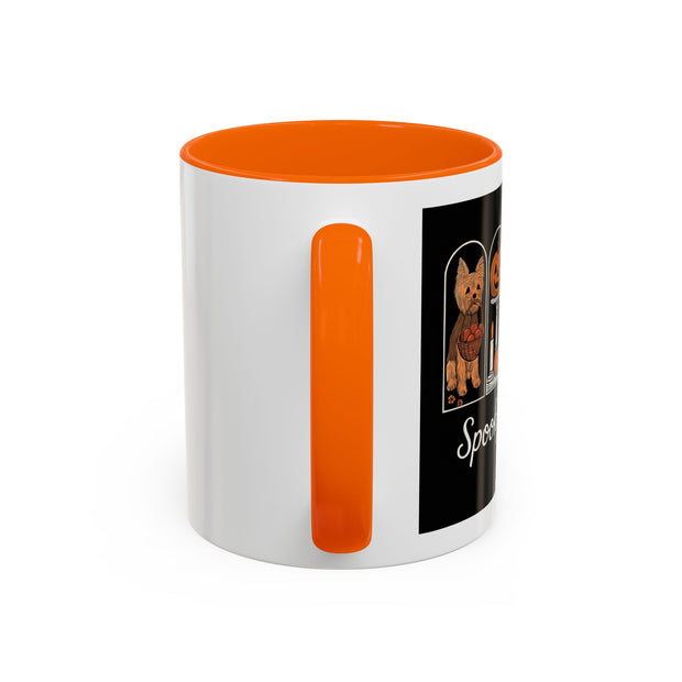 Spooky Season Yorkie Accent Coffee Mug