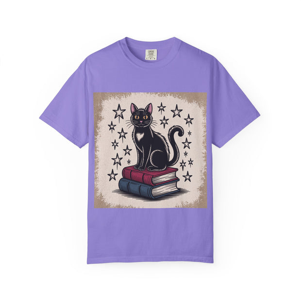 Cat and Book Lover's T-Shirt,