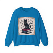 Cat and Book Lover's Crewneck Sweatshirt