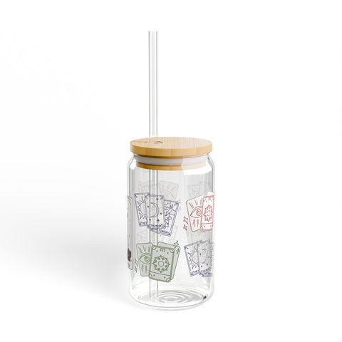 'The Tower' Tarot Card Sipper Glass