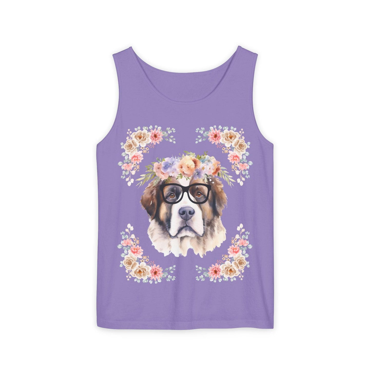 Geeky Goddess Saint Bernard Unisex Tank Top