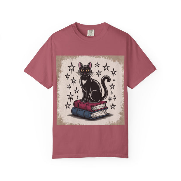 Cat and Book Lover's T-Shirt,