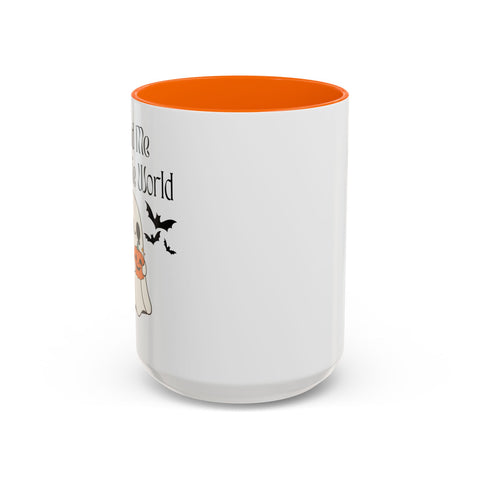 'You and Me Against The World' Accent Coffee Mug