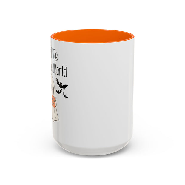 'You and Me Against The World' Accent Coffee Mug