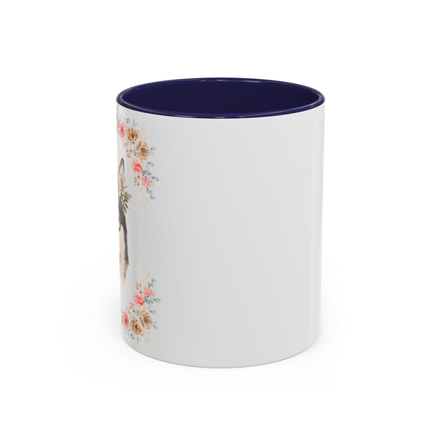 Geeky Goddess Siberian Husky Accent Coffee Mug
