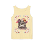 Geeky Goddess Dark Gray Cat Unisex Tank Top