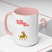 'Taurus' Zodiac Accent Coffee Mug