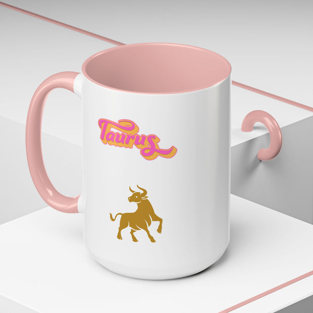 'Taurus' Zodiac Accent Coffee Mug