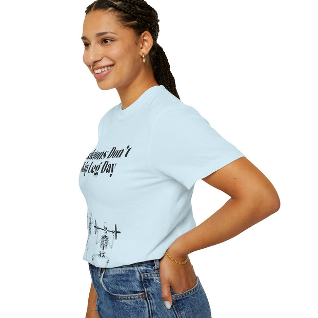 'Skeletons Don't Skip Leg Day' Unisex T-Shirt