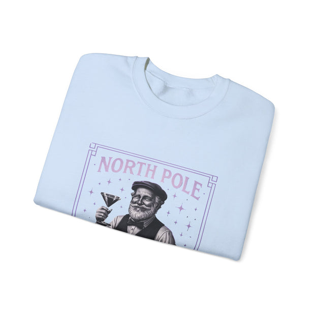 North Pole Speakeasy Crewneck Sweatshirt | Cozy Holiday Gift | Winter Wear | Christmas Sweatshirt | Unisex Comfy Apparel