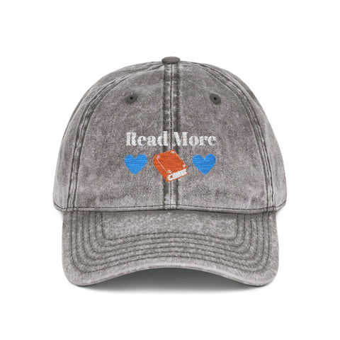 'Read More' Vintage Embroidered Cap