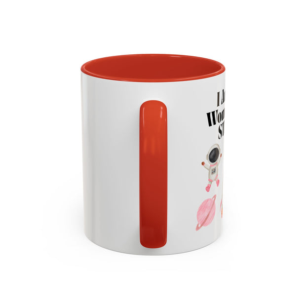 'I Am A Woman In STEM' Astronaut Accent Coffee Mug