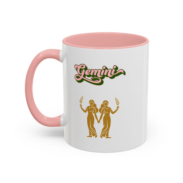 'Gemini' Zodiac Accent Coffee Mug