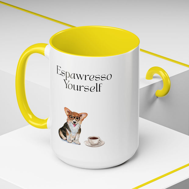 'Espawresso Yourself' Corgi Accent Coffee Mug