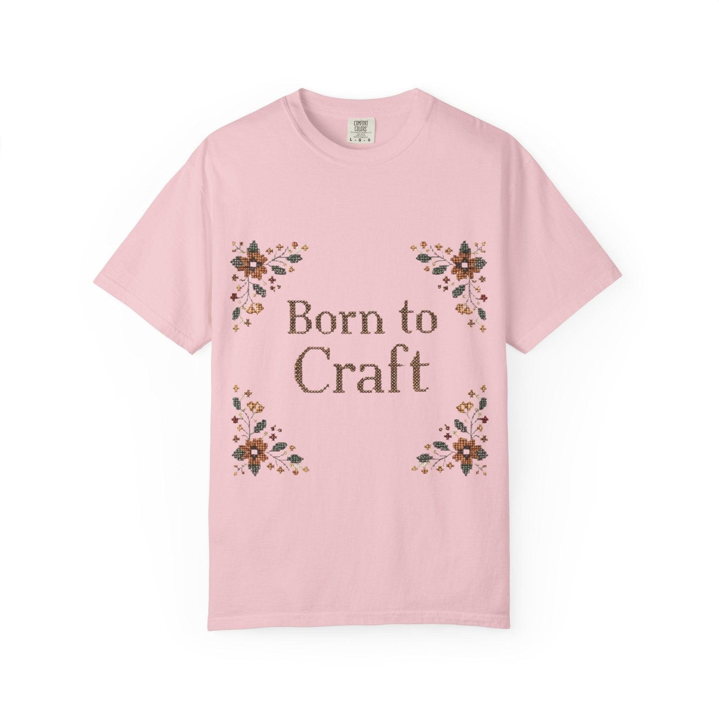 Born to Craft T-shirt | Floral Crafting Quote Tee