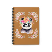 Geeky Goddess Panda Spiral Notebook