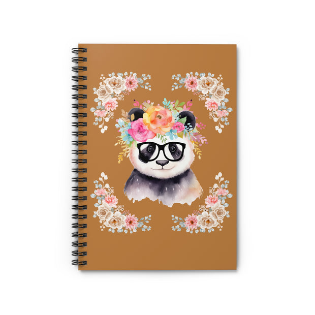 Geeky Goddess Panda Spiral Notebook