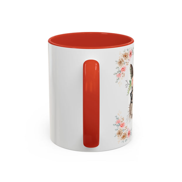 Geeky Goddess Bunny Accent Coffee Mug