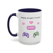 'Press Start To Slay' Accent Coffee Mug