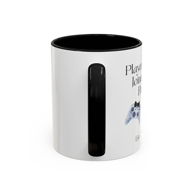 'Player 2 Has Joined The Party' 'Est. 2026' Accent Coffee Mug