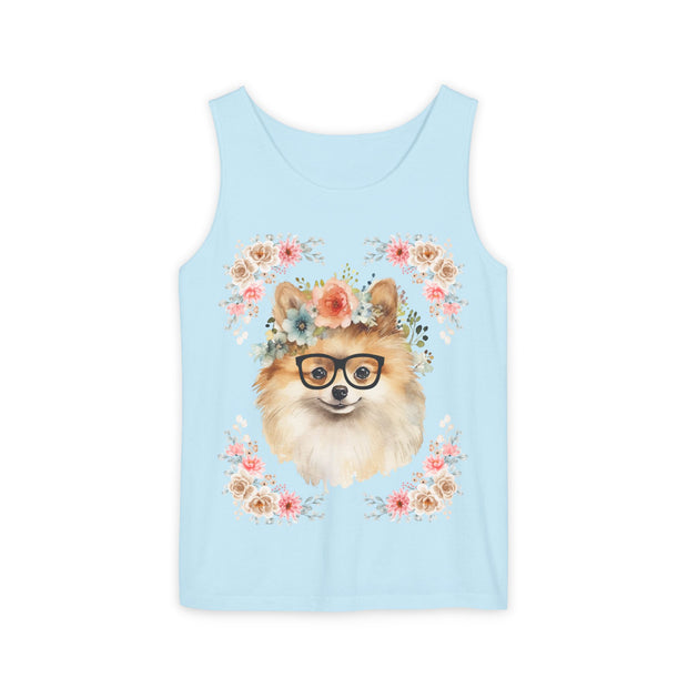 Geeky Goddess Pomeranian Unisex Tank Top