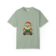 Festive Santa Gaming T-Shirt, Unisex Holiday Tee, Funny Christmas Shirt, Gamer Gift, Cute Santa Design
