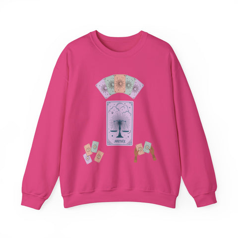 'Justice' Tarot Card Unisex Crewneck Sweatshirt