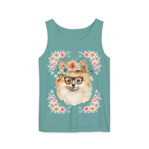 Geeky Goddess Pomeranian Unisex Tank Top