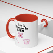 'I Am A Woman In STEM' Nurse Accent Coffee Mug