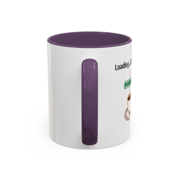 'Loading...Caffeine Boost' Accent Coffee Mug