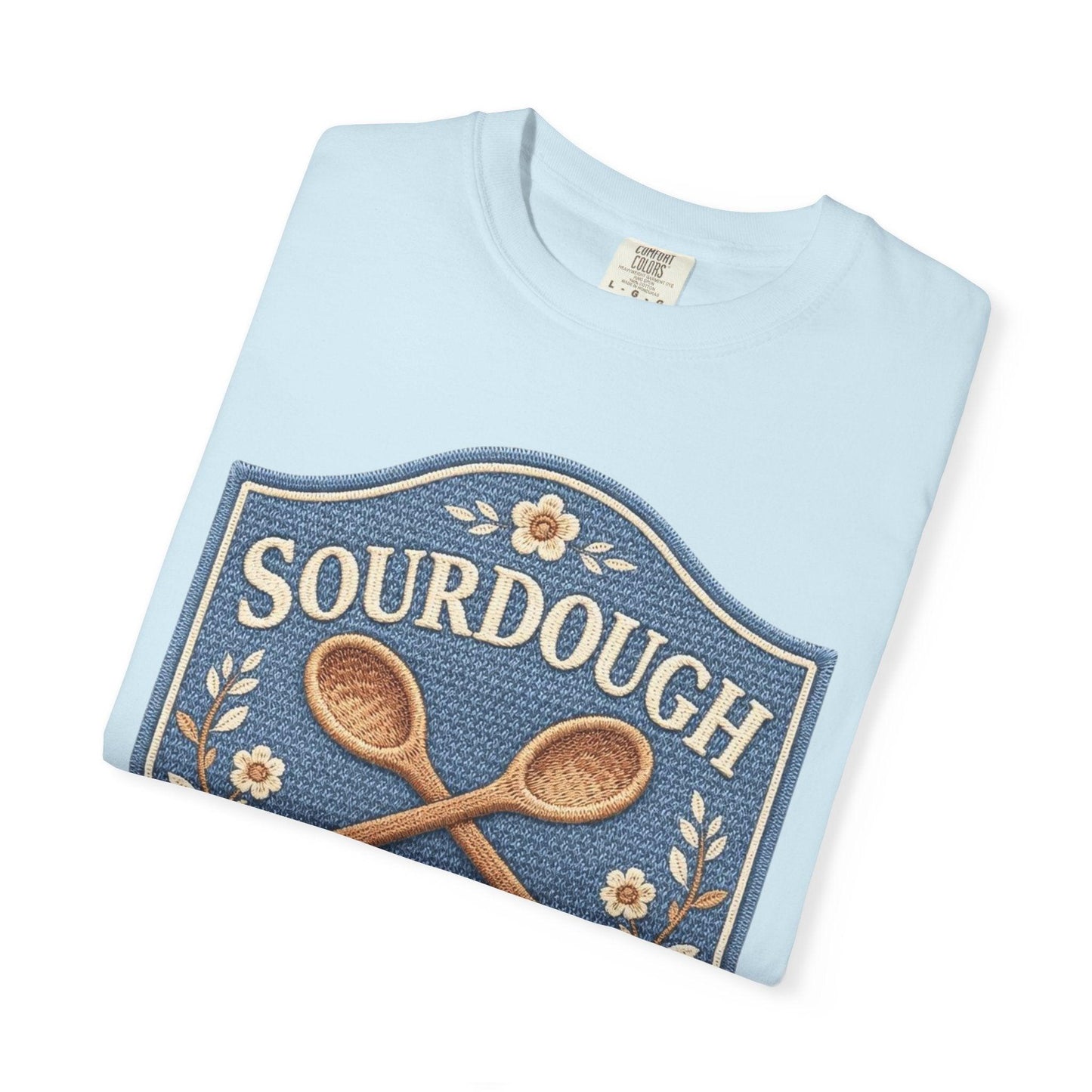 Sourdough Social Club T-shirt | Vintage Baking Badge, Bread Loaf & Spoons