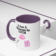 'I Am A Woman In STEM' Engineer Accent Coffee Mug