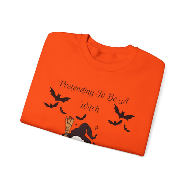 'Pretending To Be A Witch' Unisex Crewneck Sweatshirt