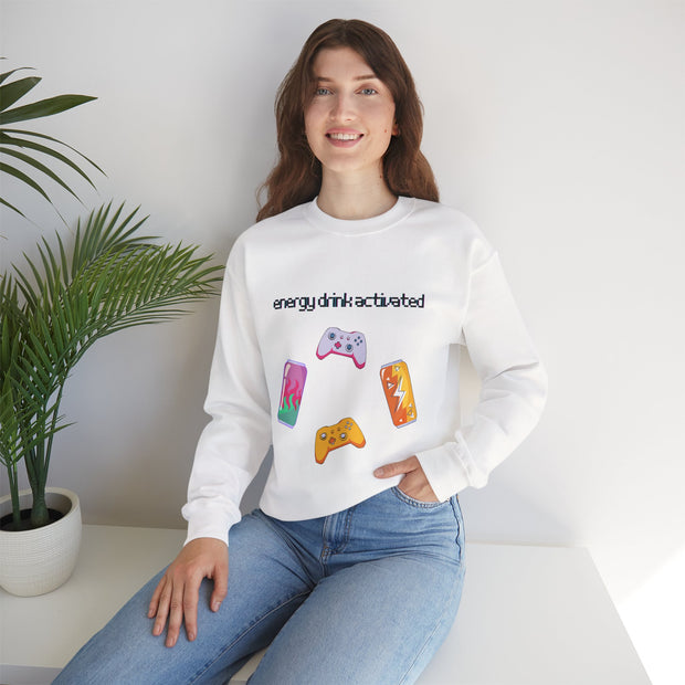 'Energy Drink Activated' Unisex Crewneck Sweatshirt