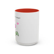 'Press Start To Slay' Accent Coffee Mug