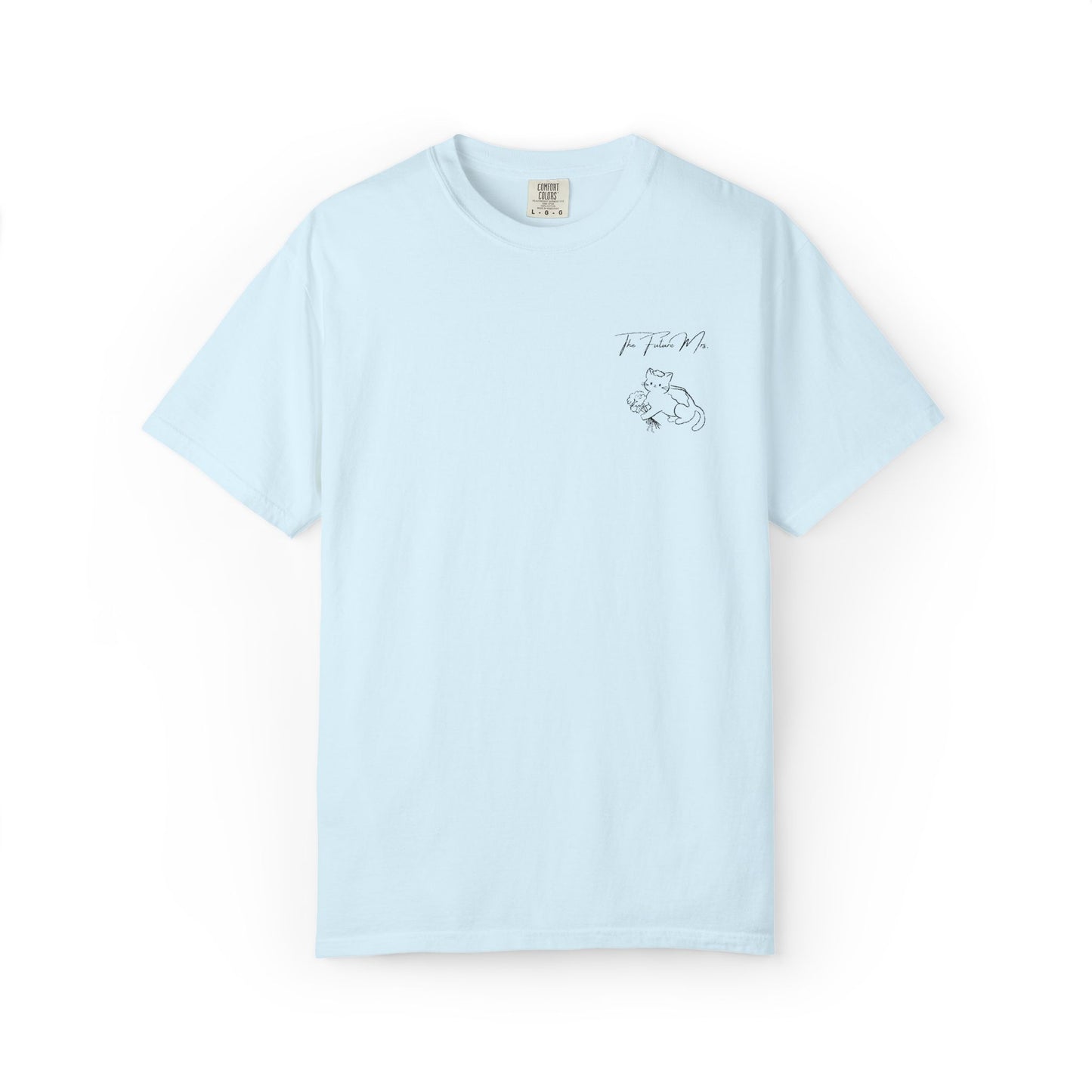 The Future Mrs Shirt, Cat Bride Embroidered Tee, Minimalist Bridal Shower Shirt, Coquette Wedding Tee, Future Wife Shirt